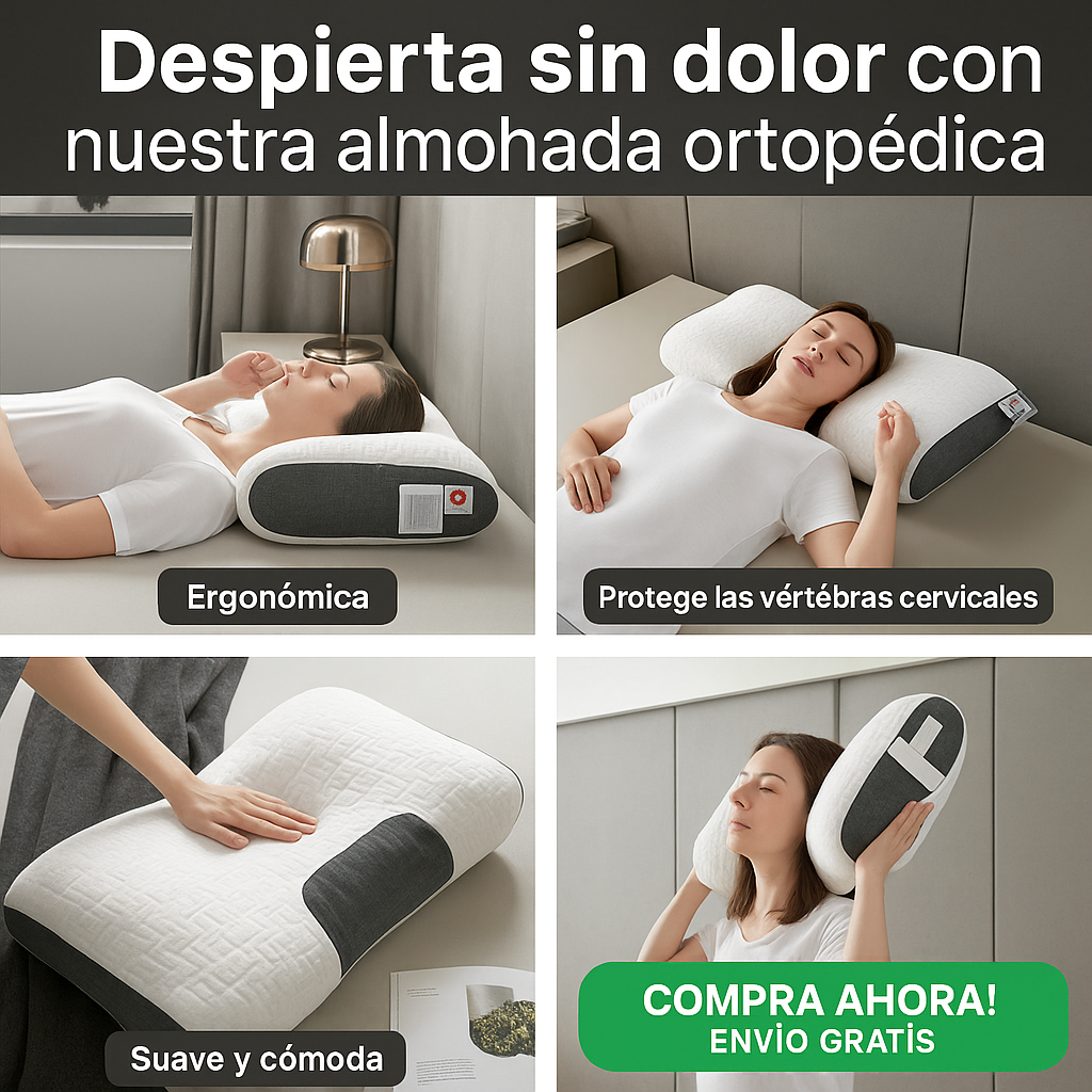 🚨 Oferta Limitada: 4 Almohadas Nasa ConfortPlus™ por el Precio de 1 – ¡Tu cuello lo agradecerá!